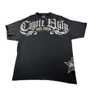 VTG Coyote Ugly Saloon Men's XL Black shirt Ugly Wear Spell Out Y2K Grunge Cyber